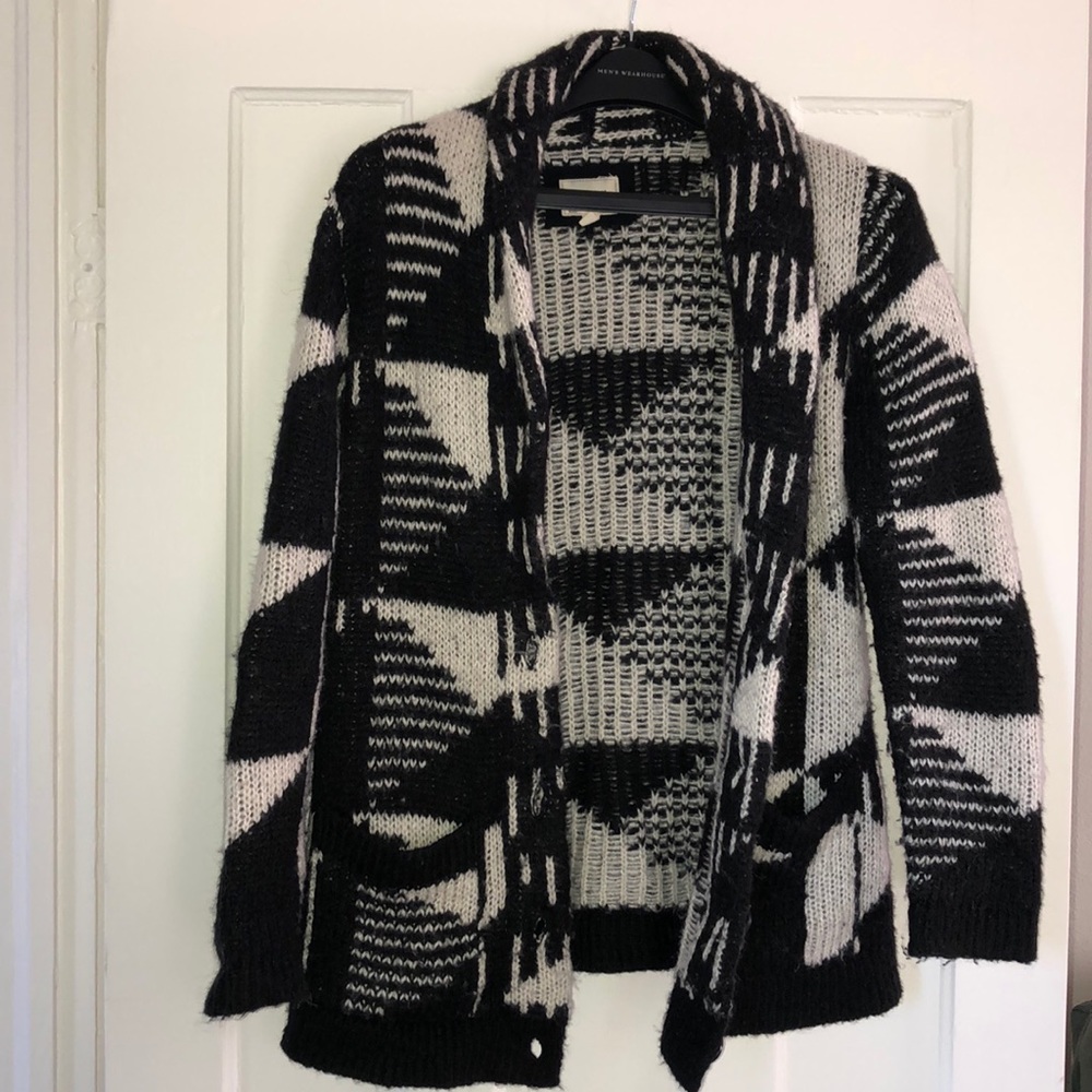 B&W cardigan